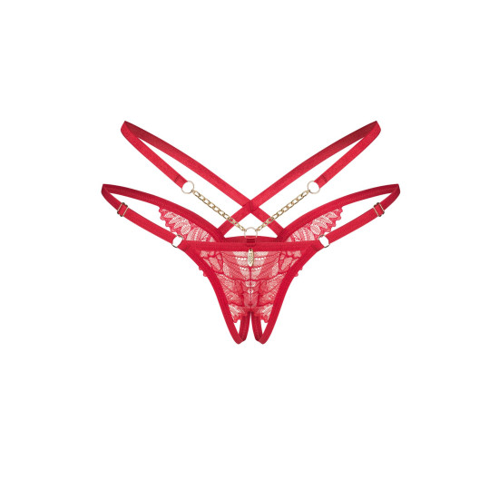 Трусики Obsessive Matildea Crotchless Thong, розмір L/XL