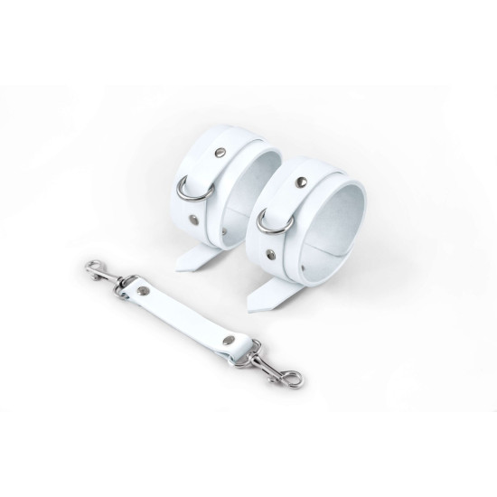 Шкіряні поножі, білі Feral Feelings Ankle Restraints White