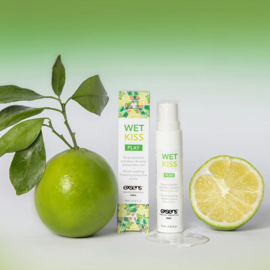 Спрей для посилення слиновиділення, лайм EXSENS Wet Kiss Lime, 15 ml