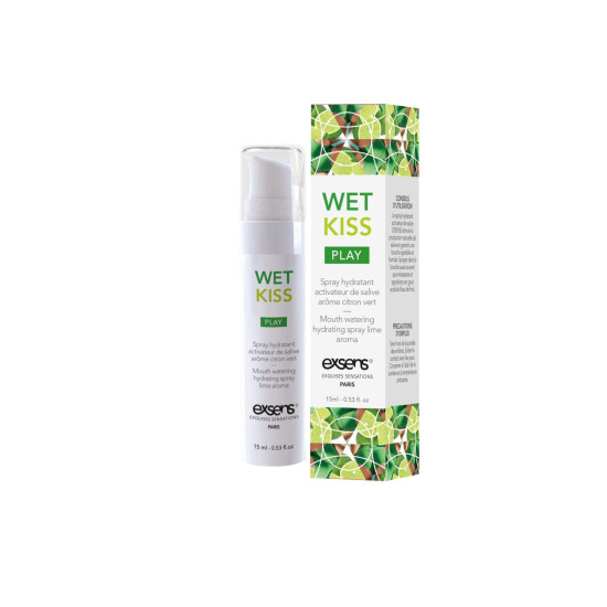 Спрей для посилення слиновиділення, лайм EXSENS Wet Kiss Lime, 15 ml
