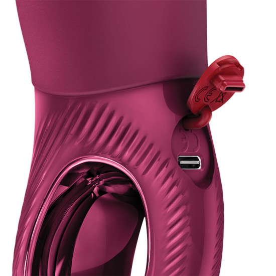 Перезаряжаемый пульсатор, 8 режимов работы, красный Fun Factory Stronic Deep Wine Red