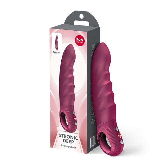Перезаряжаемый пульсатор, 8 режимов работы, красный Fun Factory Stronic Deep Wine Red