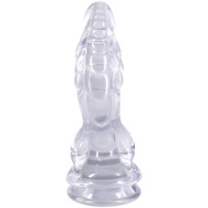 Фентезійний фалоімітатор, довжина 21.6 см, прозорий Doc Johnson Crystal Jellies - Invader Dong 8.5 Inch - Clear