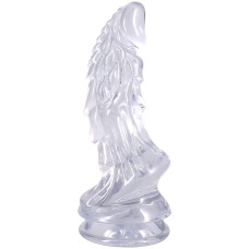 Фентезійний фалоімітатор, довжина 21.6 см, прозорий Doc Johnson Crystal Jellies - Invader Dong 8.5 Inch - Clear