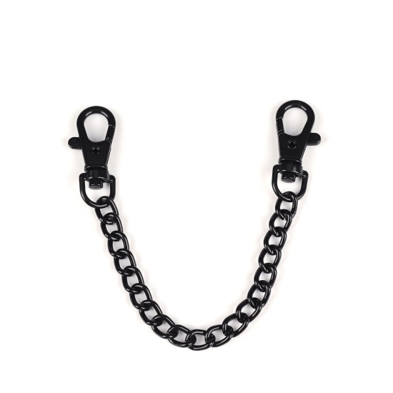 Поножі Liebe Seele Flower Rhythm - Black and Red Leather Flowers Hand Cuffs