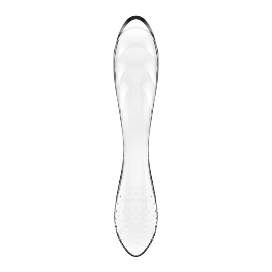 Двостороннє скляне дилдо, прозоре Satisfyer Dazzling Crystal 1 Transparent (м'яте паковання)