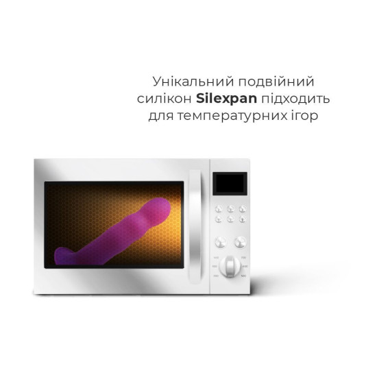 Фіолетове ділдо з присоскою, відмінно підходить для страпона, довжина 18,2 см, діаметр 4,1 см Adrien Lastic Hitsens 3 Purple