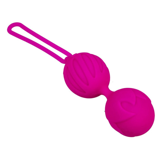 Вагінальні кульки, діаметр 3,4 см, вага 85 г, Adrien Lastic Geisha Lastic Balls Mini Magenta, S