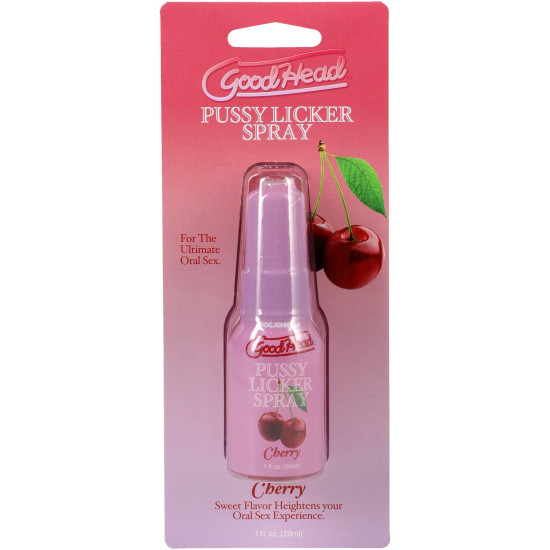 Стимулюючий спрей для кунілінгусу зі смаком вишні Doc Johnson GoodHead Pussy Licker Spray Cherry, 29 мл