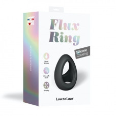 Эрекционное кольцо двойное, черное Love To Love FLUX RING BLACK ONYX