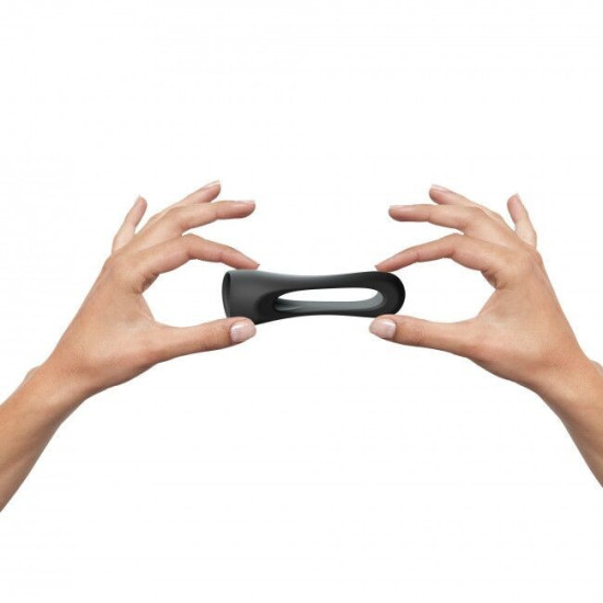 Ерекційне кільце подвійне, чорне Love To Love FLUX RING BLACK ONYX