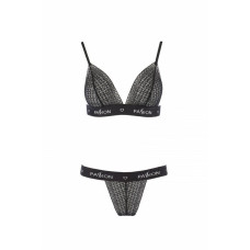 Комплект нижнего белья, чёрный GLAMISS SET Black, XXL/XXXL