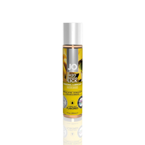 Съедобный лубрикант со вкусом банана на водной основе JO H2O Banana Lick, 30 ml