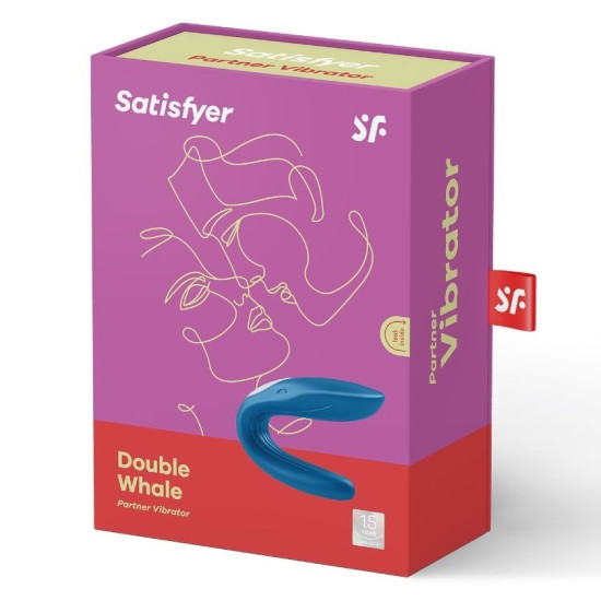 Вибратор для пар с двумя моторчиками Satisfyer Double Whale
