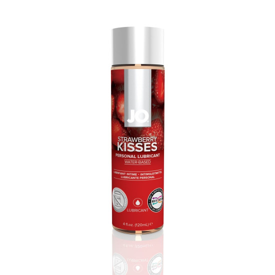 Интимная смазка со вкусом клубники на водной основе JO H2O Strawberry Kiss, 120 ml