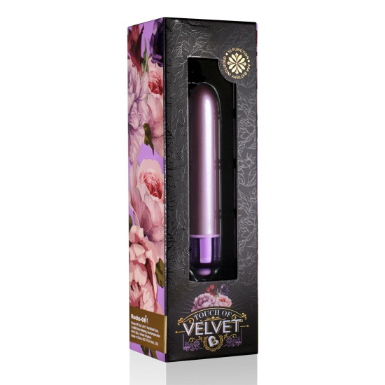 Вибропуля матовая цвета нежная сирень Rocks Off RO-90 мм Touch of Velvet Soft Lilac