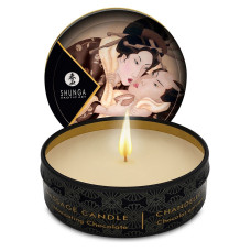 Масажна свічка з афродизіаками та ароматом шоколаду Shunga Mini Massage Candle Intoxicating Chocolate, 30 ml