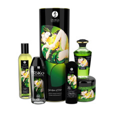 Подарунковий набір з розслаблюючим ароматом зеленого чаю Shunga Garden of Edo Organic