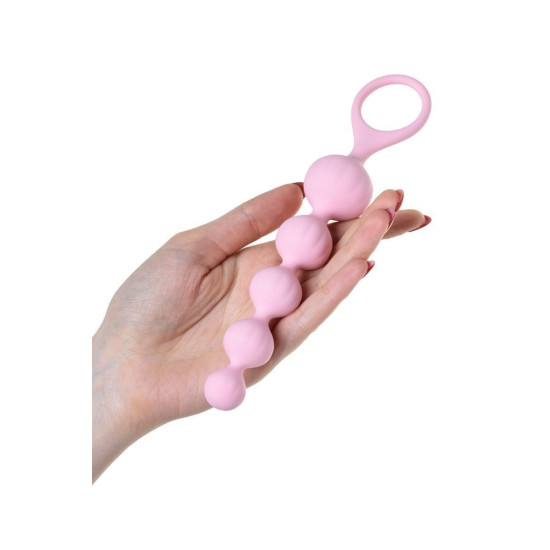 Набір силіконових анальних бус, макс. діаметр 3,3 см і 3,5 см Satisfyer Beads Colored