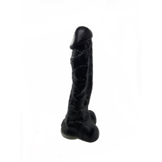 Крафтове мило-член із присоскою, натуральне, чорне Чистий Кайф Black, XL