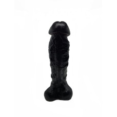 Крафтовое мыло-член с присоской, натуральное, черное Чистый Кайф Black, XL