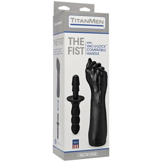 Кулак для фистинга с совместимой ручкой Vac-U-Lock, диаметр 7,6 см Doc Johnson Titanmen The Fist