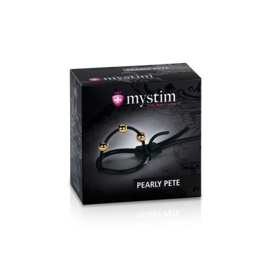 Утяжка для пениса с тремя шариками Mystim Pearly Pete