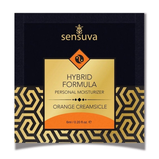 Пробник змазки на гібридній основі зі смаком апельсина Sensuva Hybrid Formula Orange Creamsicle, 6 ml