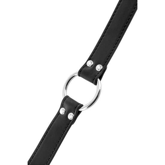 Кляп з металевим кільцем, чорний Fetish Tentation Ring Gag Black