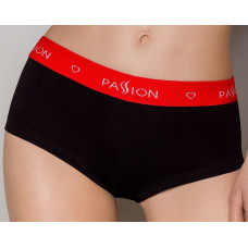 Трусики-шортики, чорні Passion PS003 Panties Black, M