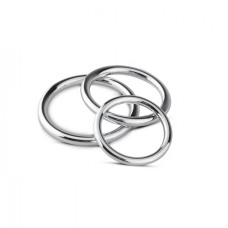 Набор металлических эрекционных колец Sinner Gear Unbendable Cock/Ball Ring & Glans Ring Set