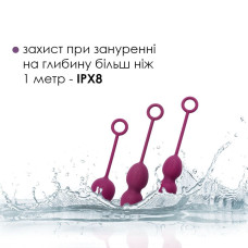 Набор вагинальных шариков со смещённым центром тяжести, фиолетовые Svakom Nova Violet