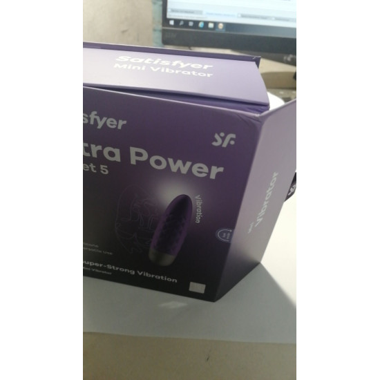 Мини-вибратор фиолетового цвета Satisfyer Ultra Power Bullet 5 Violet (мятая упаковка)