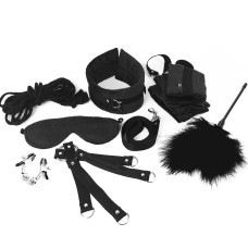 БДСМ набір з 9 предметів, чорний Art of Sex Soft Touch BDSM Set