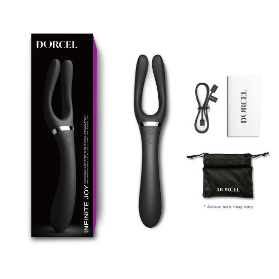 Многофункциональный вибратор-стимулятор Dorcel Infinite Joy Black