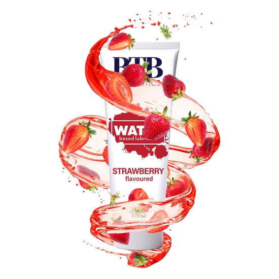 Интимная смазка с ароматом клубники на водной основе BTB FLAVORED STRAWBERRY, 100 ml