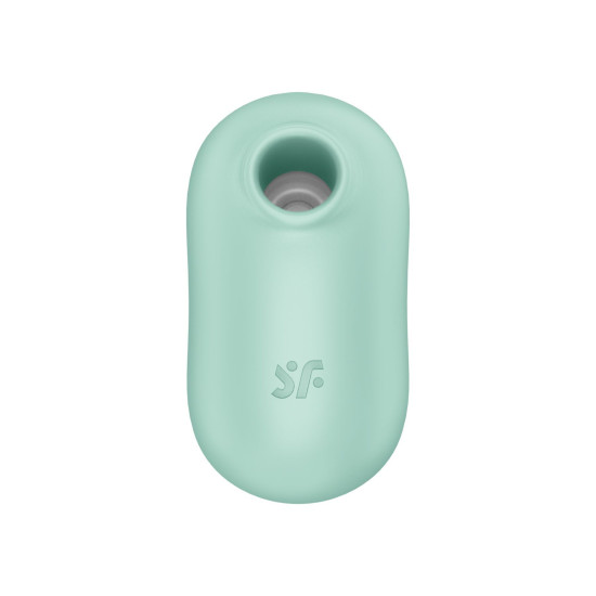 Вакуумный стимулятор с вибрацией, мятный Satisfyer Pro To Go 2 Mint