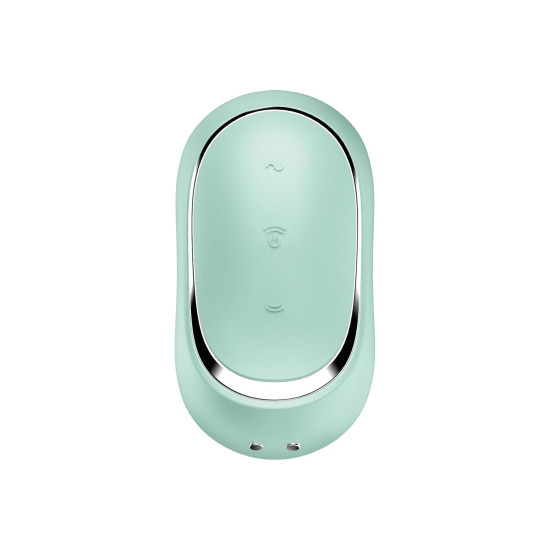 Вакуумный стимулятор с вибрацией, мятный Satisfyer Pro To Go 2 Mint