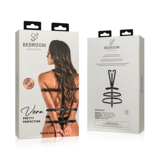 Портупея-фиксатор для бондажа, чёрная Bedroom Fantasies Vera Bondage Harness Black