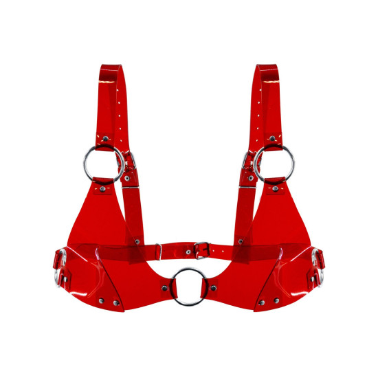 Ліф класичний, червоний прозорий Feral Feelings Bikini Top Red Transparent