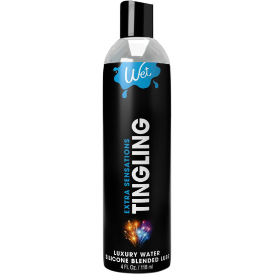 Охлаждающая смазка на водно-силиконовой основе Wet Extra Sensations Tingling, 118 ml