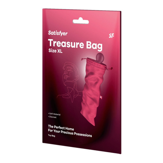 Мішечок для зберігання іграшок, рожевий Satisfyer Treasure Bag Pink, XL
