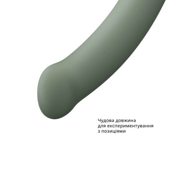 Фаллоимитатор очень гибкий, длина 18,3 см, диаметр 3,7 см, оливковый Fun Factory Magnum Olive