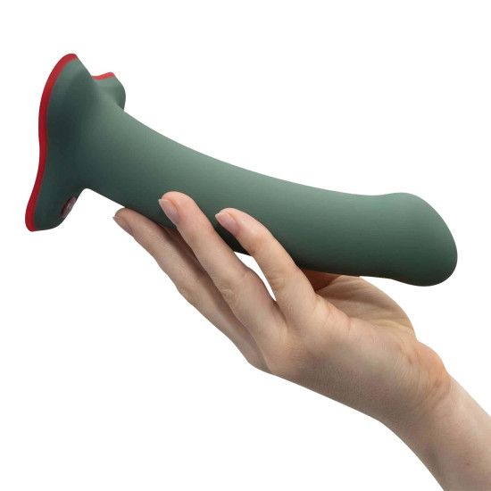 Фаллоимитатор очень гибкий, длина 18,3 см, диаметр 3,7 см, оливковый Fun Factory Magnum Olive