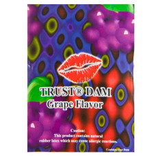 Латексная салфетка со вкусом винограда Latex Dental Dams Grape, 1 шт