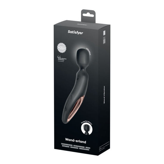 Вібромасажер, чорний/рожеве золото Satisfyer Wand-erland Black/Rosegold