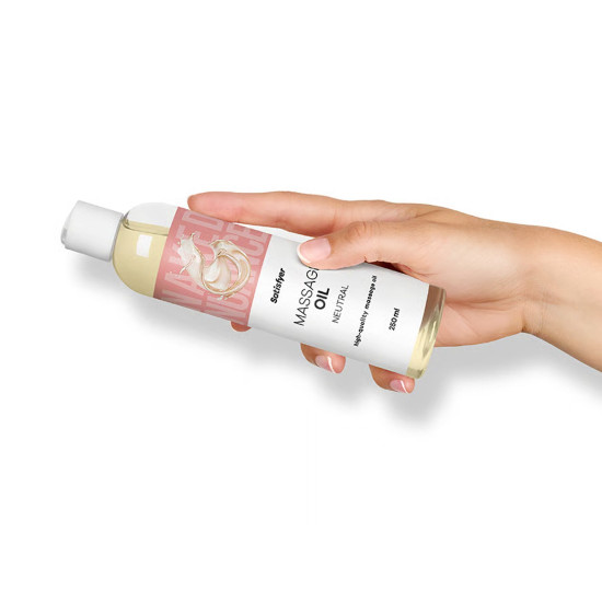 Массажное масло, нейтральный аромат Satisfyer Massage Oil Neutral, 250 ml (срок 30.04.2027)
