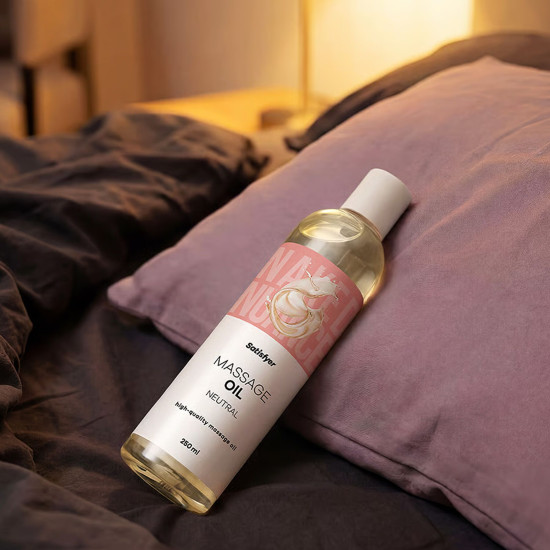Массажное масло, нейтральный аромат Satisfyer Massage Oil Neutral, 250 ml (срок 30.04.2027)