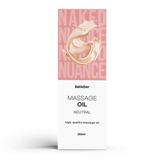 Массажное масло с нейтральным ароматом Satisfyer Massage Oil Neutral, 250 ml