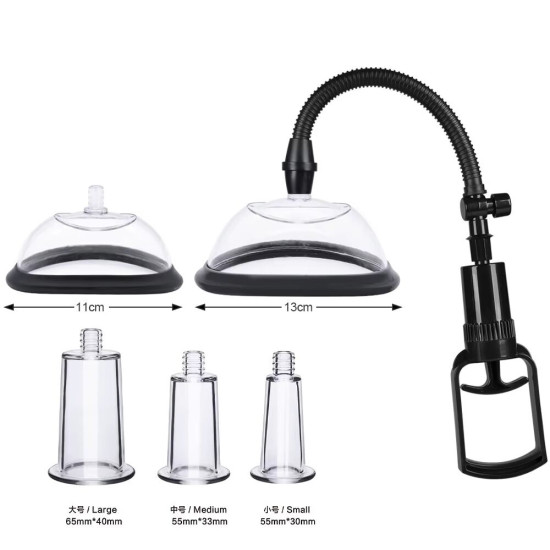 Вакуумная помпа для груди и сосков Men Powerup Passion Pump